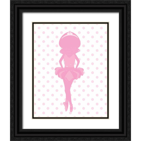 Sparkle Ballerina II Black Ornate Wood Framed Art Print with Double Matting by Robinson, Tamara