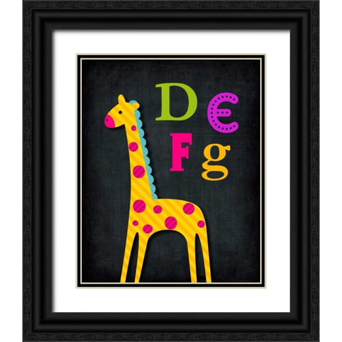 DEFG Animal Black Ornate Wood Framed Art Print with Double Matting by Robinson, Tamara