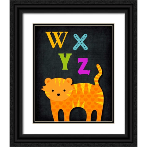 WXYZ Animal Black Ornate Wood Framed Art Print with Double Matting by Robinson, Tamara