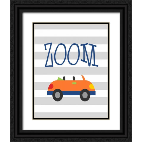 Car Zoom Black Ornate Wood Framed Art Print with Double Matting by Robinson, Tamara