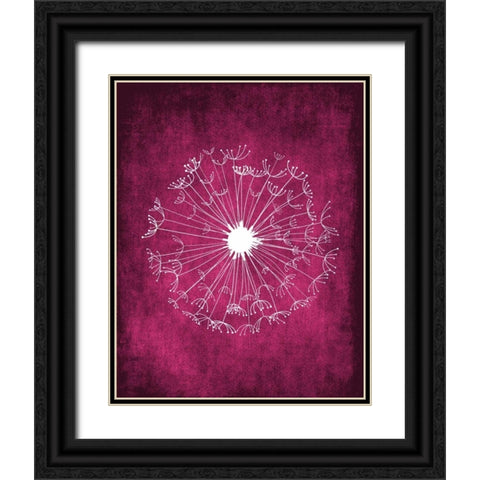 Grunge Dandelion II Black Ornate Wood Framed Art Print with Double Matting by Robinson, Tamara