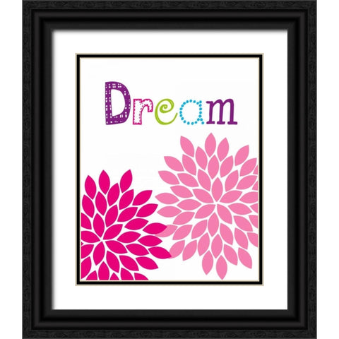 Dream Flower Black Ornate Wood Framed Art Print with Double Matting by Robinson, Tamara