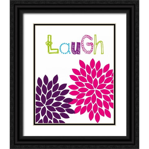 Laugh Flower Black Ornate Wood Framed Art Print with Double Matting by Robinson, Tamara