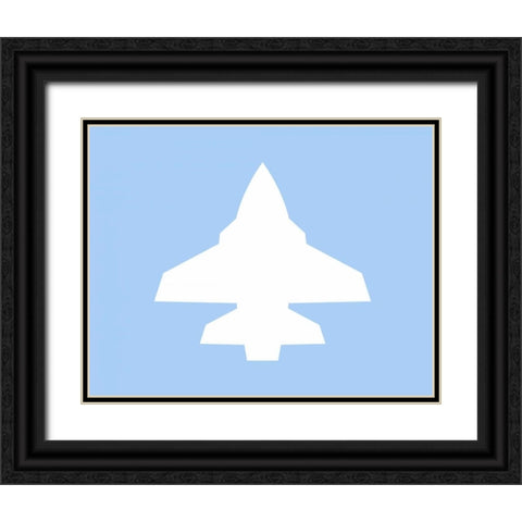 Plane IX Black Ornate Wood Framed Art Print with Double Matting by Robinson, Tamara