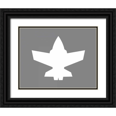 Plane X Black Ornate Wood Framed Art Print with Double Matting by Robinson, Tamara