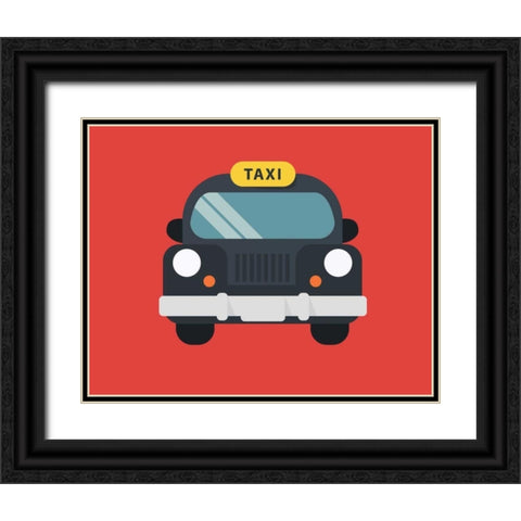 Car III Black Ornate Wood Framed Art Print with Double Matting by Robinson, Tamara