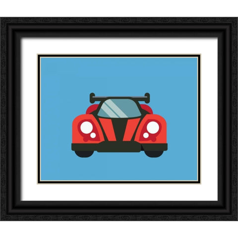 Car IV Black Ornate Wood Framed Art Print with Double Matting by Robinson, Tamara