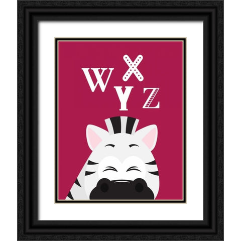 WXYZ Animals Black Ornate Wood Framed Art Print with Double Matting by Robinson, Tamara