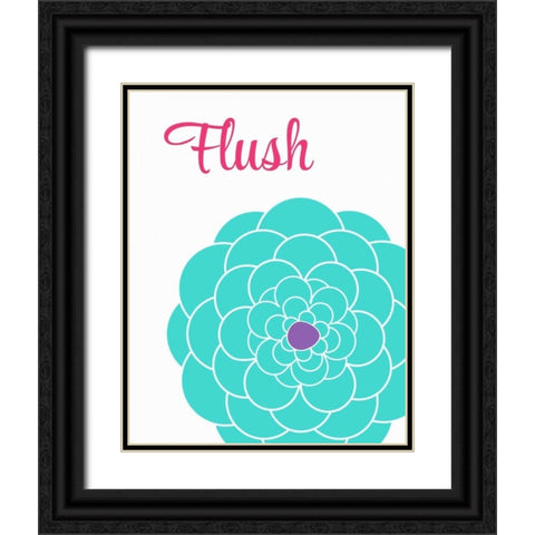 Flush Flower Black Ornate Wood Framed Art Print with Double Matting by Robinson, Tamara