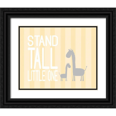 Stand Tall Little One Black Ornate Wood Framed Art Print with Double Matting by Robinson, Tamara