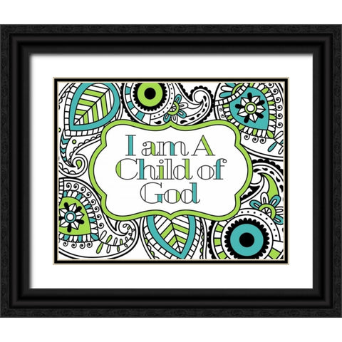 Child of God Black Ornate Wood Framed Art Print with Double Matting by Robinson, Tamara