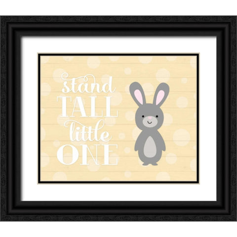 Stand Tall Bunny II Black Ornate Wood Framed Art Print with Double Matting by Robinson, Tamara
