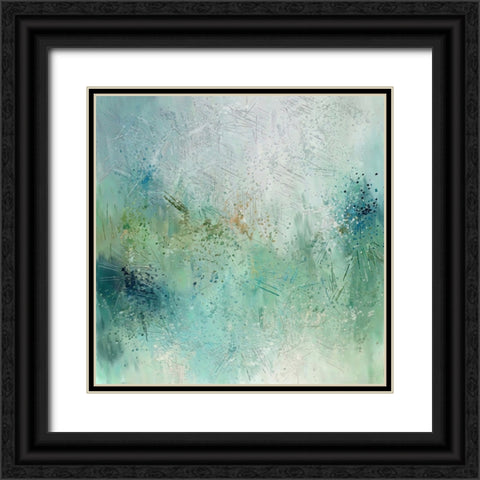 Dandelion Fluff Black Ornate Wood Framed Art Print with Double Matting by Dundon, Denise