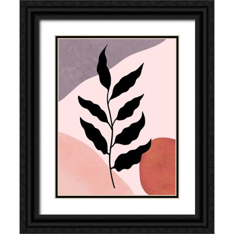Plant Stem II Black Ornate Wood Framed Art Print with Double Matting by Dundon, Denise