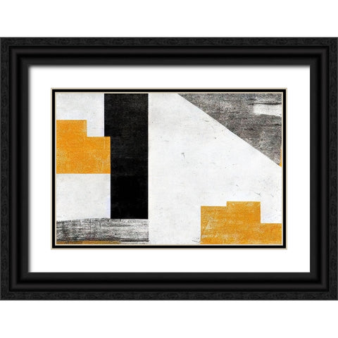 Keyholes Black Ornate Wood Framed Art Print with Double Matting by Dundon, Denise