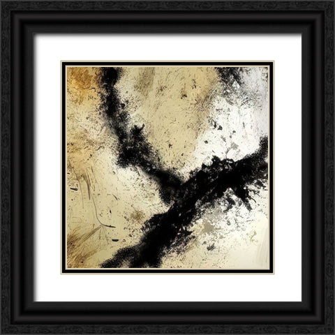 Triple Junction Black Ornate Wood Framed Art Print with Double Matting by Dundon, Denise