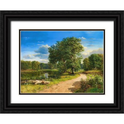 Fine Summer Day Black Ornate Wood Framed Art Print with Double Matting by Dundon, Denise