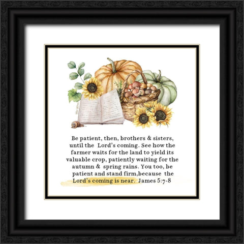 Lords Coming Black Ornate Wood Framed Art Print with Double Matting by Wieners, Valerie