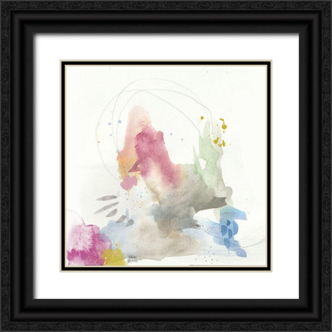 Boho I Black Ornate Wood Framed Art Print with Double Matting by Wieners, Valerie