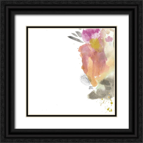 Boho III Black Ornate Wood Framed Art Print with Double Matting by Wieners, Valerie