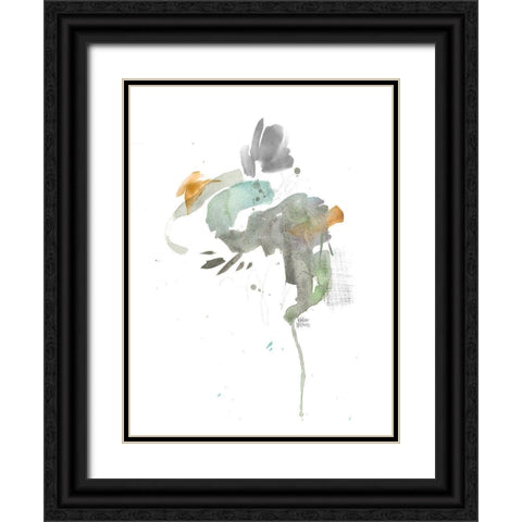 Earthy Abstract IV Black Ornate Wood Framed Art Print with Double Matting by Wieners, Valerie