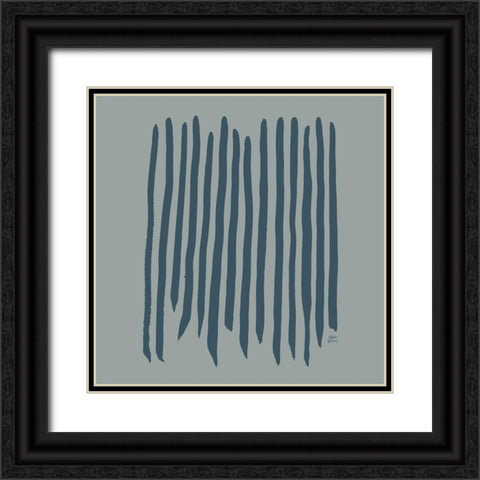 Natural Lines III Black Ornate Wood Framed Art Print with Double Matting by Wieners, Valerie