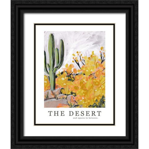 The Desert Black Ornate Wood Framed Art Print with Double Matting by Wieners, Valerie