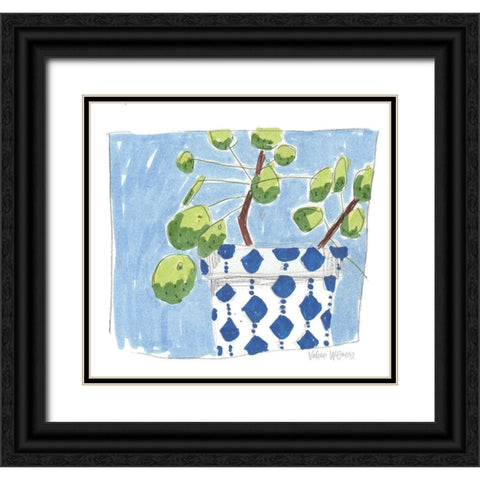 Money Plant Black Ornate Wood Framed Art Print with Double Matting by Wieners, Valerie