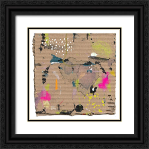 Cool and Square Black Ornate Wood Framed Art Print with Double Matting by Wieners, Valerie