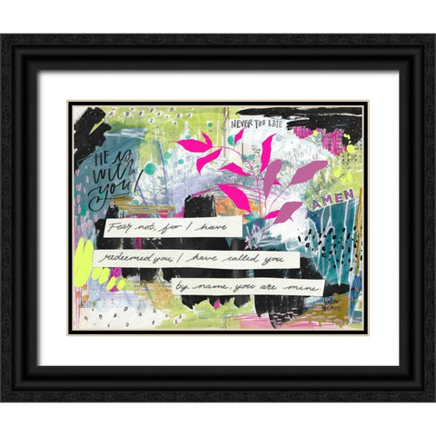 Amen Black Ornate Wood Framed Art Print with Double Matting by Wieners, Valerie