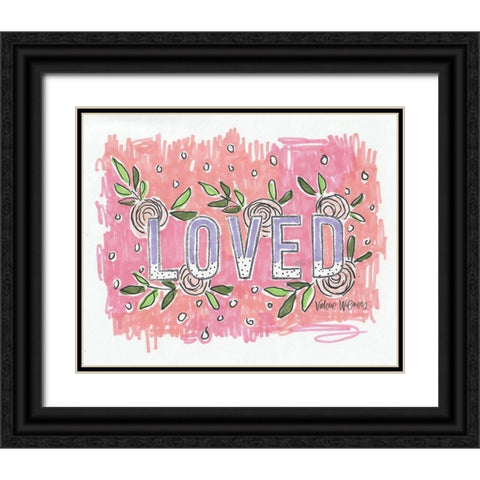 Loved Black Ornate Wood Framed Art Print with Double Matting by Wieners, Valerie