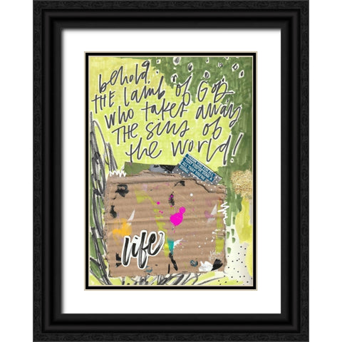 Behold Black Ornate Wood Framed Art Print with Double Matting by Wieners, Valerie