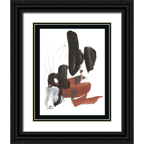 Noir Three Black Ornate Wood Framed Art Print with Double Matting by Wieners, Valerie