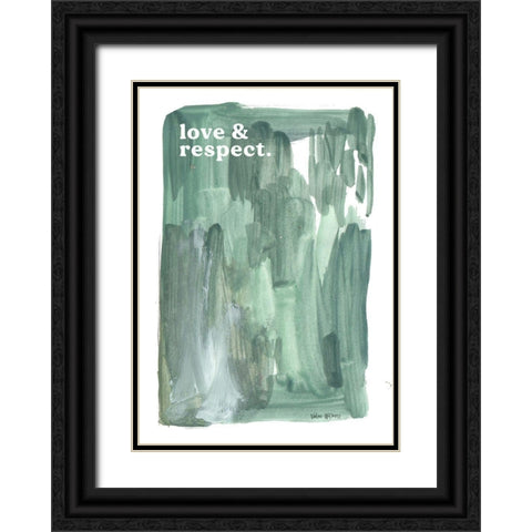 Love And Respect Black Ornate Wood Framed Art Print with Double Matting by Wieners, Valerie