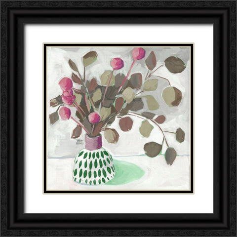 Christmas Pot Black Ornate Wood Framed Art Print with Double Matting by Wieners, Valerie