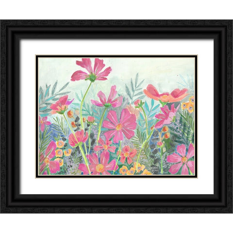 Cosmos Black Ornate Wood Framed Art Print with Double Matting by Wieners, Valerie