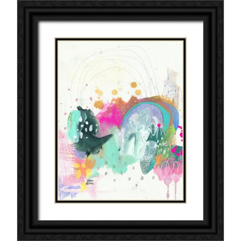 Confetti I Black Ornate Wood Framed Art Print with Double Matting by Wieners, Valerie