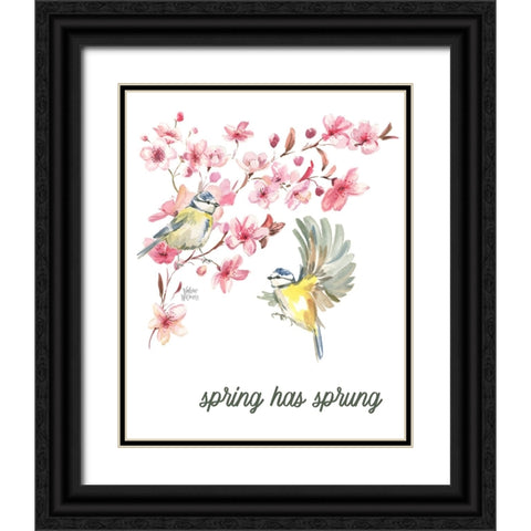 Spring Has Sprung Black Ornate Wood Framed Art Print with Double Matting by Wieners, Valerie