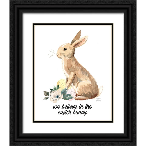 We Believe Black Ornate Wood Framed Art Print with Double Matting by Wieners, Valerie