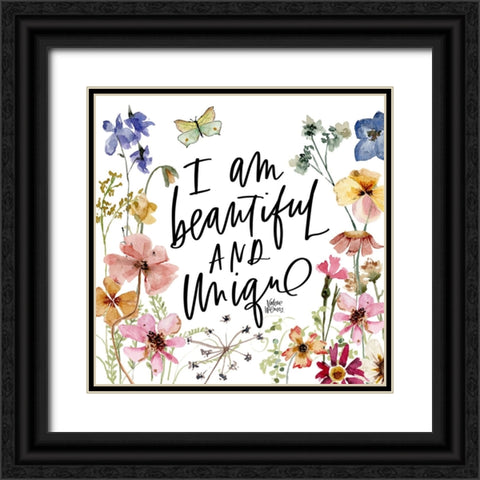 Beautiful and Unique Black Ornate Wood Framed Art Print with Double Matting by Wieners, Valerie