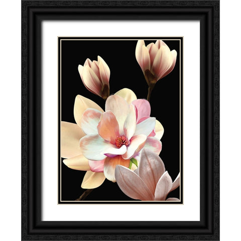 Garden Party Black Ornate Wood Framed Art Print with Double Matting by Burney, Yvonne Coleman