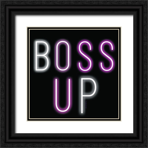 Boss Up Black Ornate Wood Framed Art Print with Double Matting by Burney, Yvonne Coleman