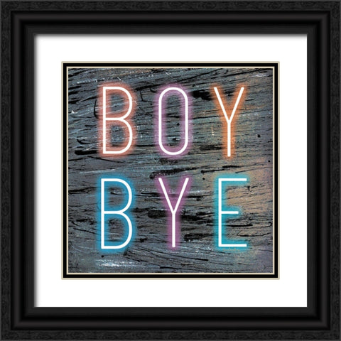 Boy Bye Black Ornate Wood Framed Art Print with Double Matting by Burney, Yvonne Coleman