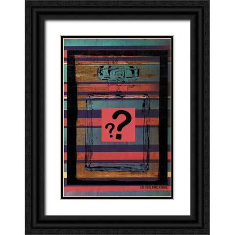 Perfume Black Ornate Wood Framed Art Print with Double Matting by Burney, Yvonne Coleman