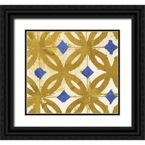 Abigail Geometric Black Ornate Wood Framed Art Print with Double Matting by Sommers, Mindy