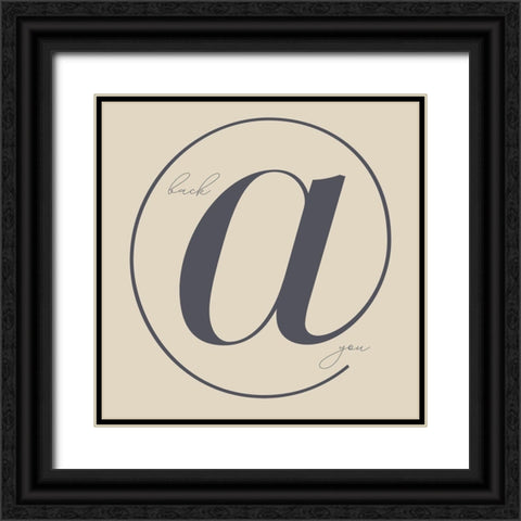 Back at You Black Ornate Wood Framed Art Print with Double Matting by Sommers, Mindy