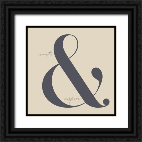 Create and Inspire Black Ornate Wood Framed Art Print with Double Matting by Sommers, Mindy