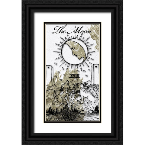 The Moon Black Ornate Wood Framed Art Print with Double Matting by Sommers, Mindy
