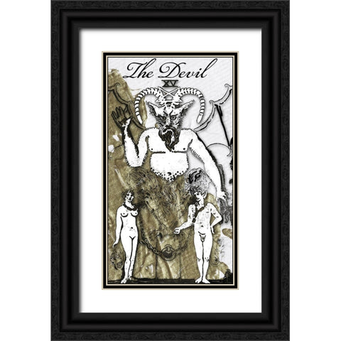 The Devil Black Ornate Wood Framed Art Print with Double Matting by Sommers, Mindy