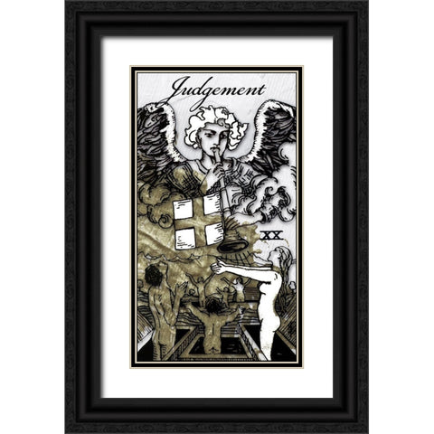 Judgment Black Ornate Wood Framed Art Print with Double Matting by Sommers, Mindy